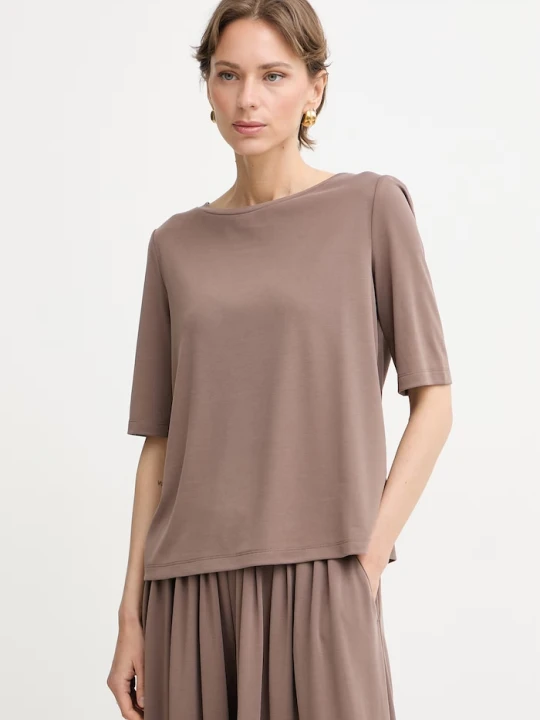 Zdjęcie produktu MM by Max Mara T-shirt damski TAURO brązowy