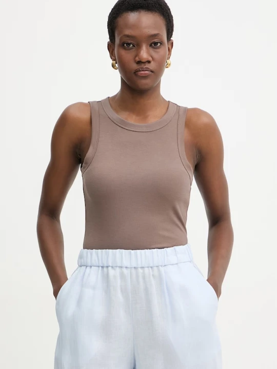 Zdjęcie produktu MM by Max Mara top damski SETA brązowy