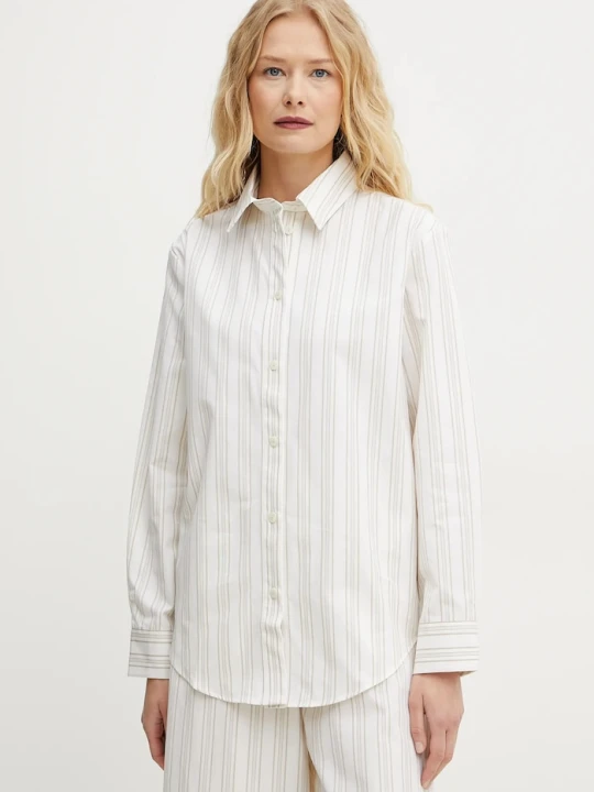 Zdjęcie produktu MM by Max Mara koszula bawełniana beżowy