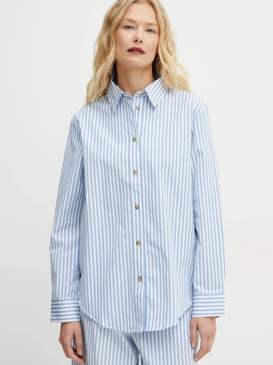 Zdjęcie produktu MM by Max Mara koszula bawełniana niebieski