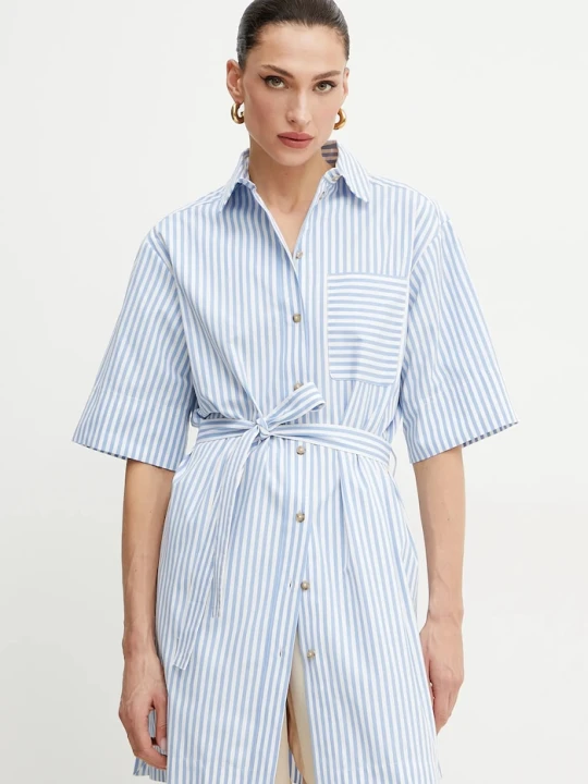 Zdjęcie produktu MM by Max Mara koszula bawełniana niebieski