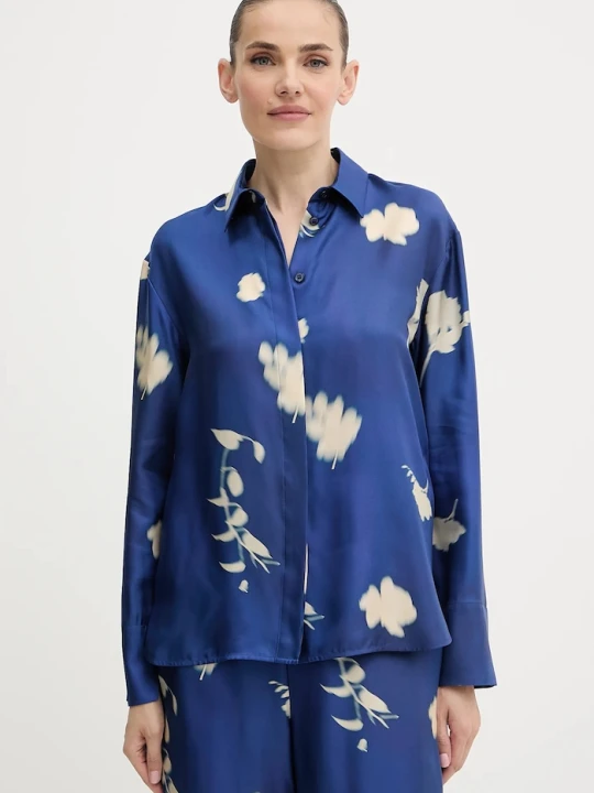 Zdjęcie produktu MM by Max Mara koszula jedwabna ERACLEA niebieski