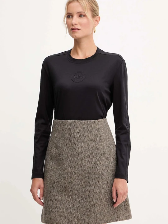 Zdjęcie produktu MM by Max Mara longsleeve bawełniany SORRISO czarny