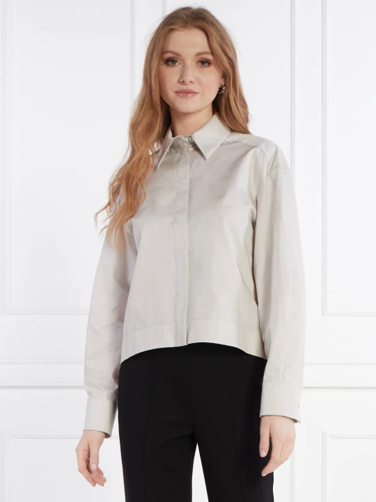 Zdjęcie produktu MM Satynowa koszula DANDY | Regular Fit beżowy