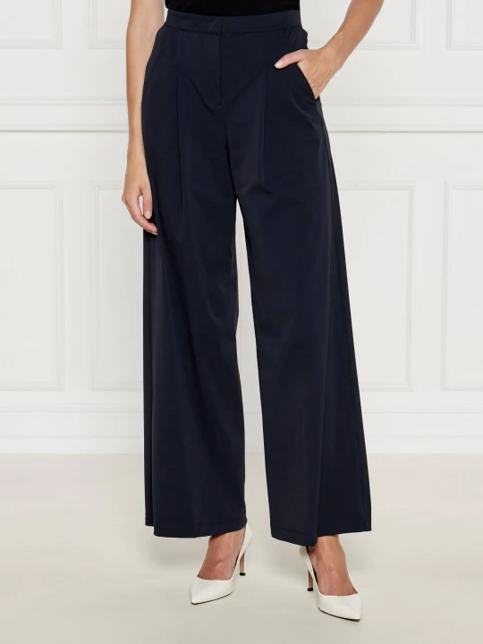 Zdjęcie produktu MM Spodnie | flare fit granatowy