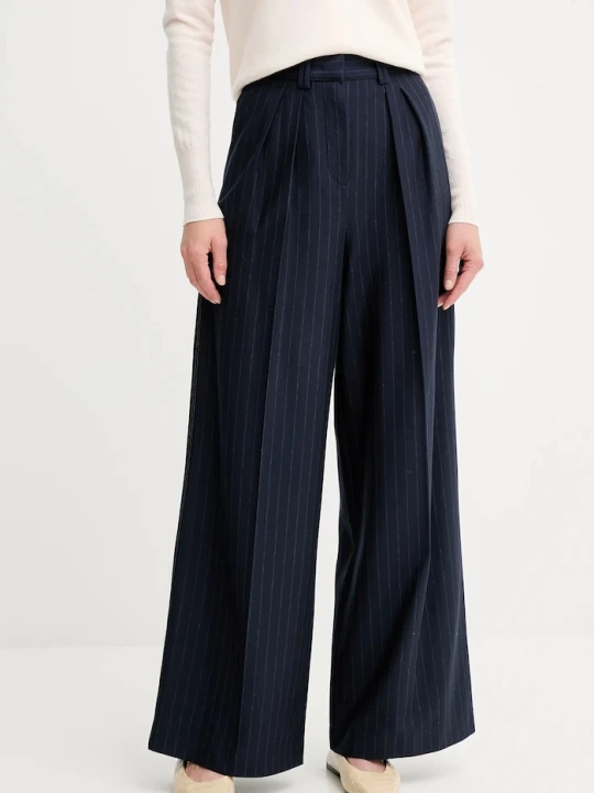 Zdjęcie produktu MM by Max Mara spodnie GELA granatowy