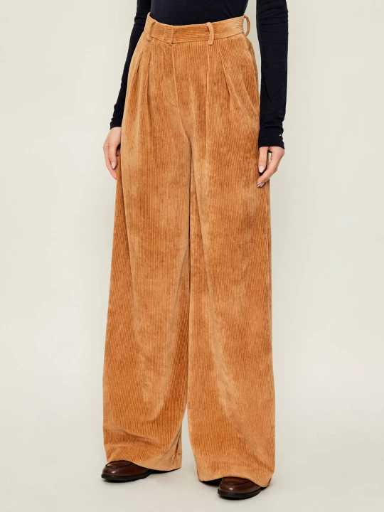 Zdjęcie produktu MM Spodnie HENRY | flare fit | sztruks camel
