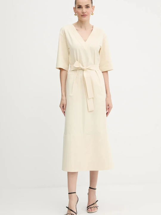 Zdjęcie produktu MM by Max Mara sukienka ONAGRO beżowy
