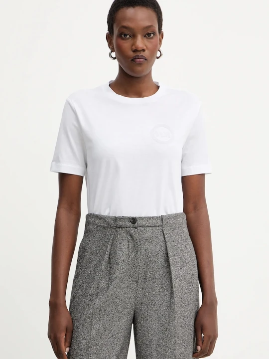 Zdjęcie produktu MM by Max Mara t-shirt bawełniany GATTONI biały