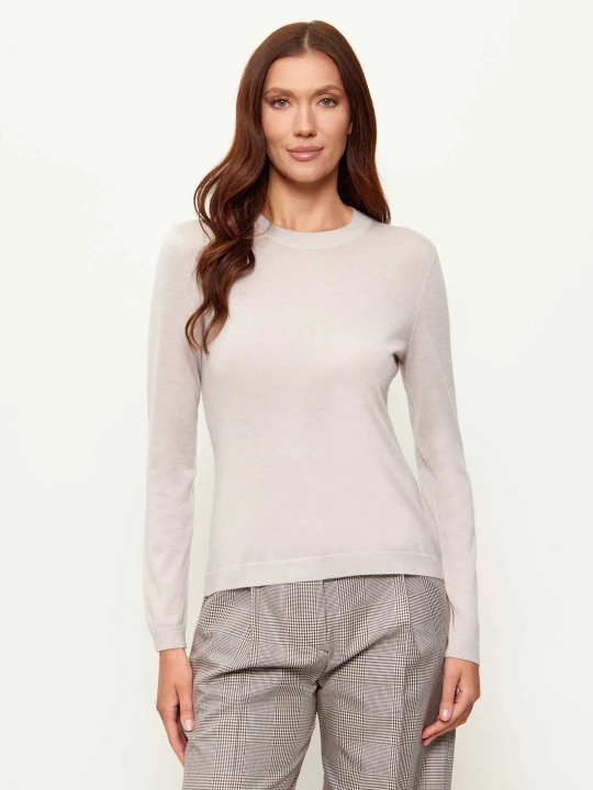 Zdjęcie produktu MM Wełniany sweter Mmlpensile | Slim Fit | z dodatkiem kaszmiru beżowy