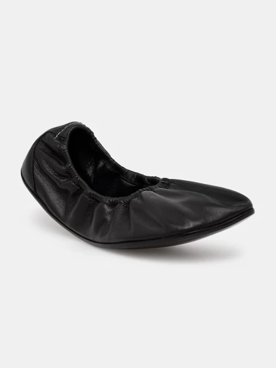 Zdjęcie produktu MM6 Maison Margiela baleriny skórzane czarny