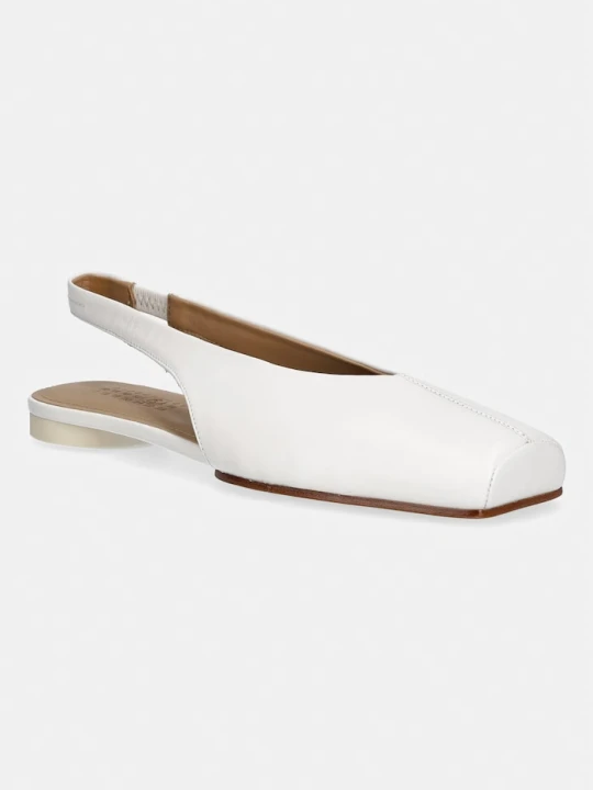 Zdjęcie produktu MM6 Maison Margiela baleriny skórzane beżowy
