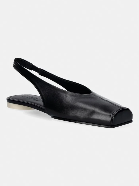 Zdjęcie produktu MM6 Maison Margiela baleriny skórzane czarny