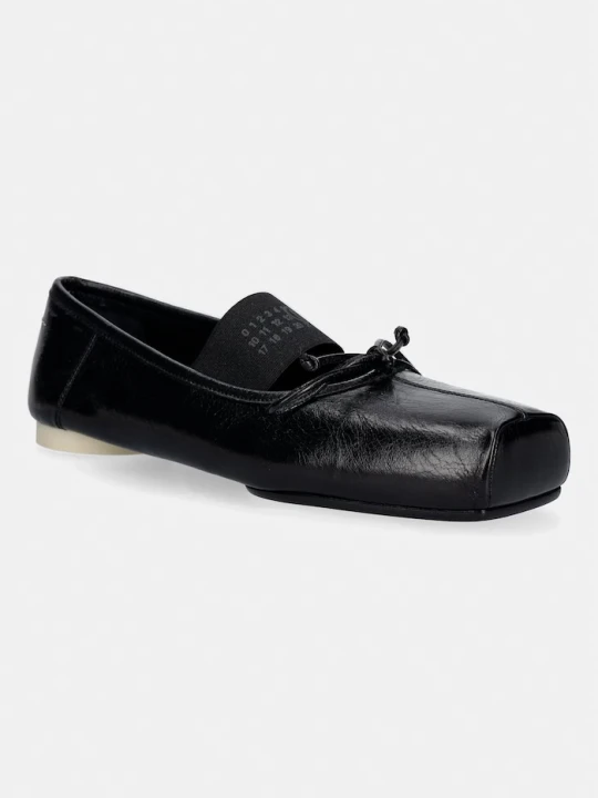 Zdjęcie produktu MM6 Maison Margiela baleriny skórzane czarny