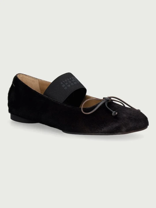 Zdjęcie produktu MM6 Maison Margiela baleriny skórzane brązowy