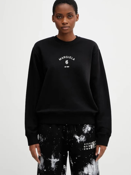 Zdjęcie produktu MM6 Maison Margiela bluza damska bawełniana czarny