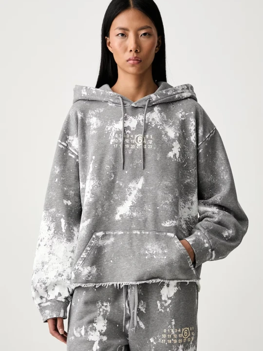 Zdjęcie produktu MM6 Maison Margiela bluza z kapturem bawełniana damska