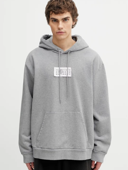 Zdjęcie produktu MM6 Maison Margiela bluza z kapturem męska bawełniana