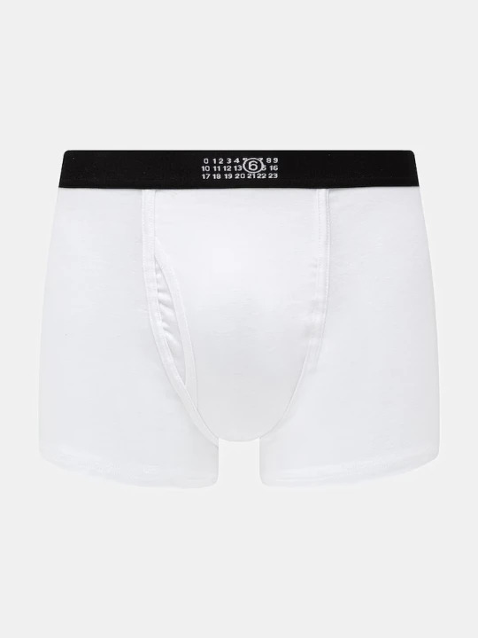 Zdjęcie produktu MM6 Maison Margiela bokserki dopasowane męskie bawełniane z elastanem biały
