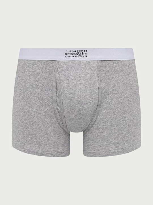 Zdjęcie produktu MM6 Maison Margiela bokserki dopasowane męskie bawełniane z elastanem szary