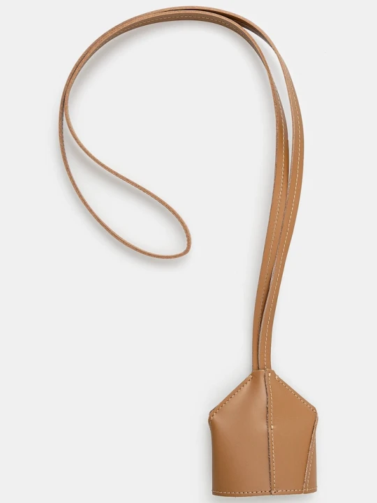 Zdjęcie produktu MM6 Maison Margiela brelok skórzany brązowy