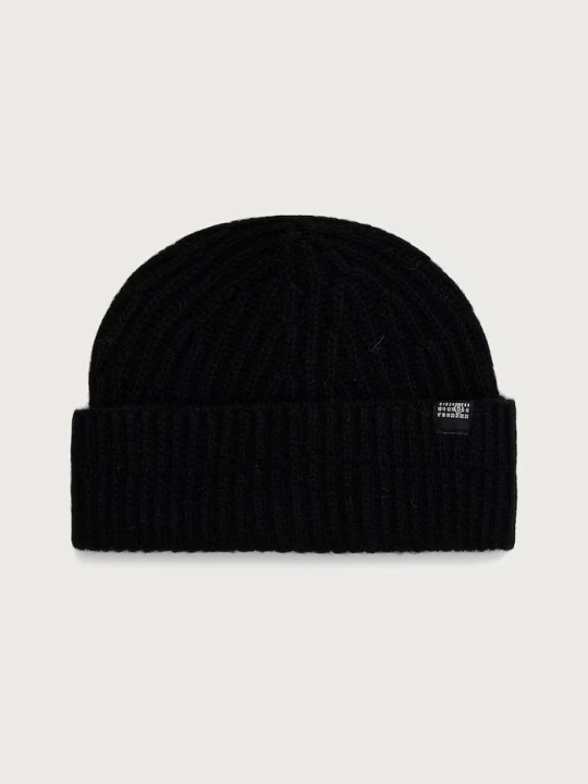 Zdjęcie produktu MM6 Maison Margiela czapka beanie z wełną czarny