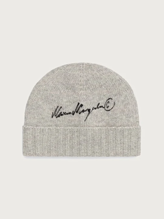 Zdjęcie produktu MM6 Maison Margiela czapka z wełną szary