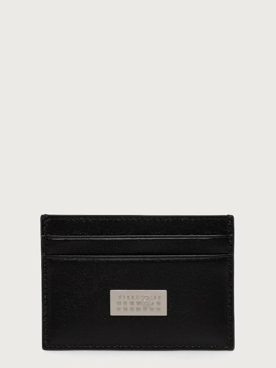 Zdjęcie produktu MM6 Maison Margiela etui na karty skórzane czarny