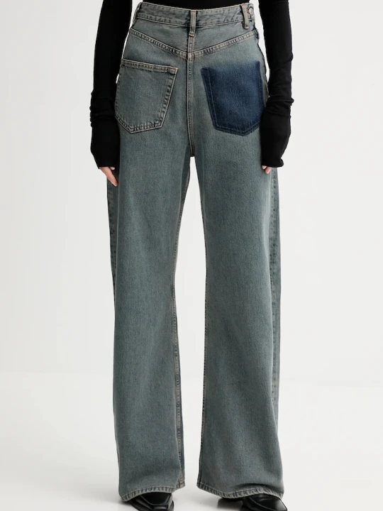 Zdjęcie produktu MM6 Maison Margiela jeansy wide leg damskie niebieski
