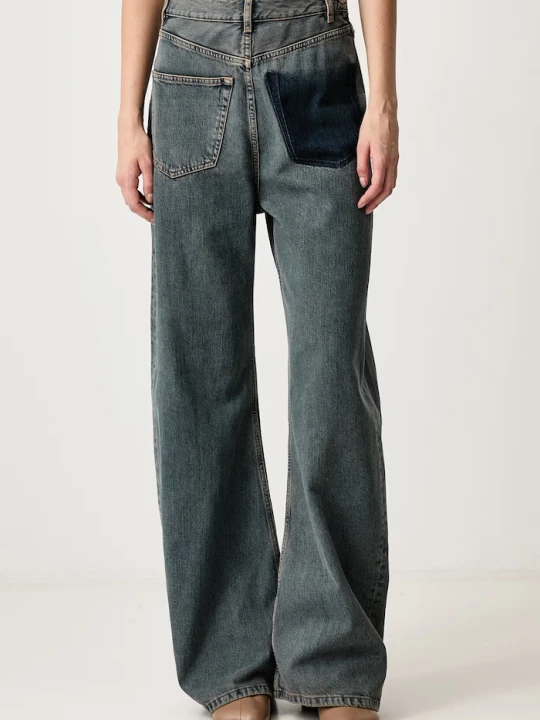 Zdjęcie produktu MM6 Maison Margiela jeansy relaxed fit damskie niebieski