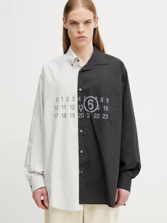 Zdjęcie produktu MM6 Maison Margiela koszula męska bawełniana czarny