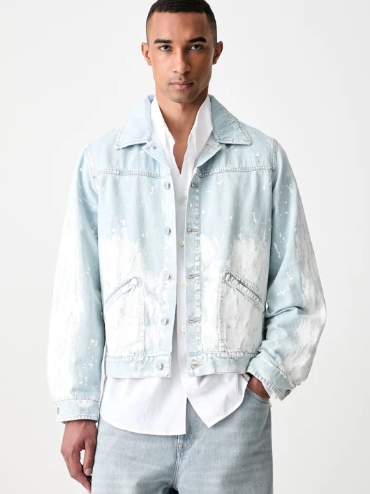 Zdjęcie produktu MM6 Maison Margiela kurtka jeansowa męska jeansowa niebieski