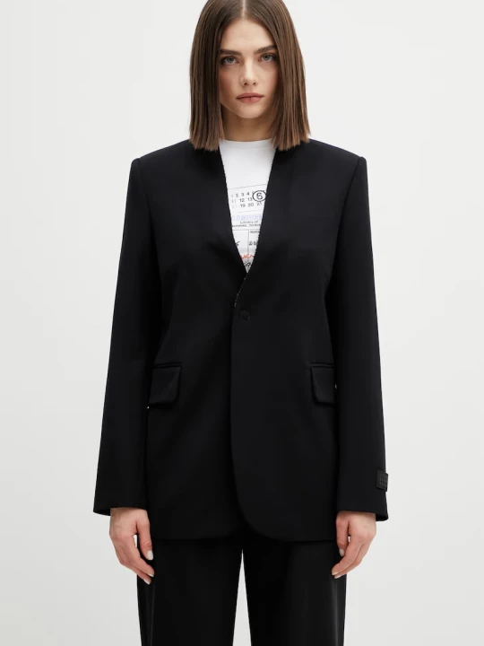 Zdjęcie produktu MM6 Maison Margiela marynarka z dodatkiem wełny