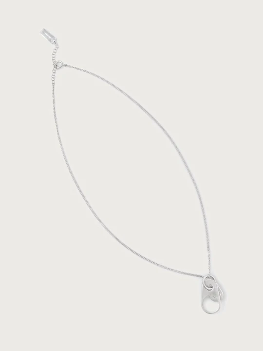 Zdjęcie produktu MM6 Maison Margiela naszyjnik z zawieszką damski mosiężny srebrny