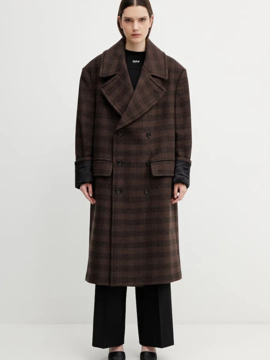 Zdjęcie produktu MM6 Maison Margiela płaszcz z dodatkiem wełny