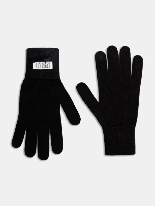 Zdjęcie produktu MM6 Maison Margiela rękawiczki z dodatkiem wełny czarny
