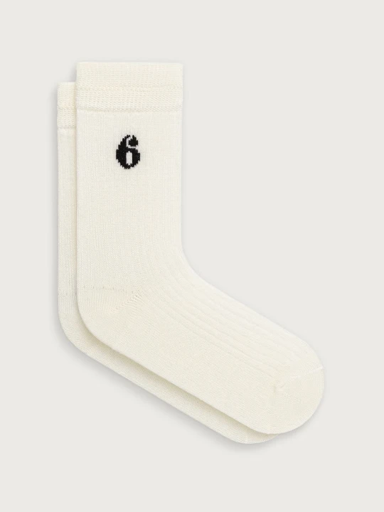 Zdjęcie produktu MM6 Maison Margiela skarpety damskie beżowy
