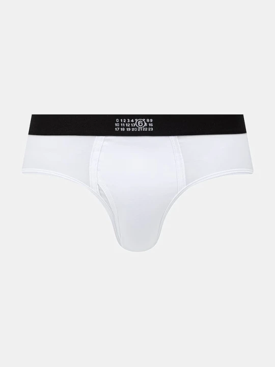 Zdjęcie produktu MM6 Maison Margiela slipy męskie z bawełną biały