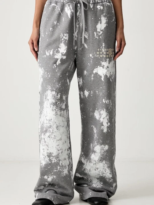 Zdjęcie produktu MM6 Maison Margiela spodnie dresowe damskie bawełniane szary
