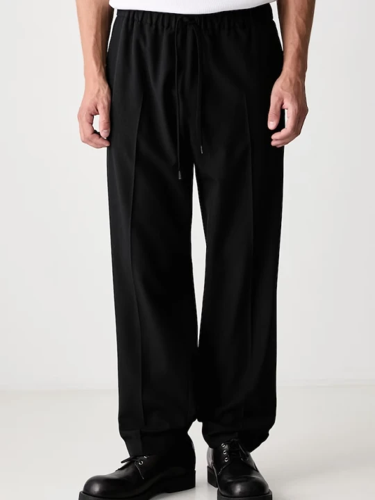 Zdjęcie produktu MM6 Maison Margiela spodnie męskie z wełną czarny