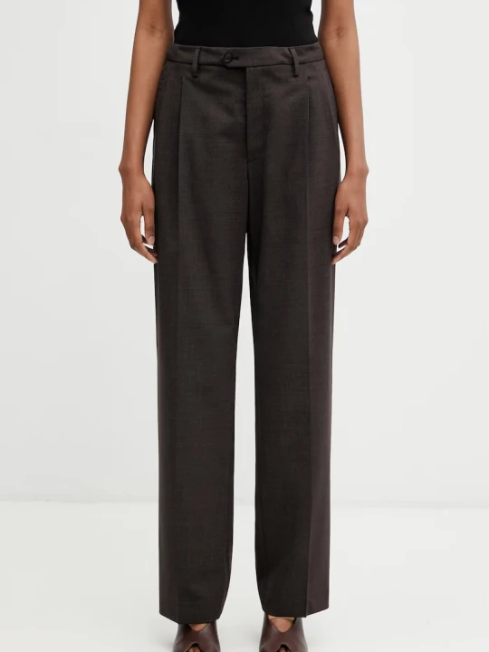 Zdjęcie produktu MM6 Maison Margiela spodnie straight z wełną damskie