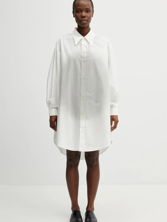 Zdjęcie produktu MM6 Maison Margiela sukienka koszulowa bawełniana