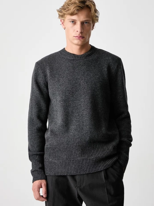 Zdjęcie produktu MM6 Maison Margiela sweter męski z wełną szary