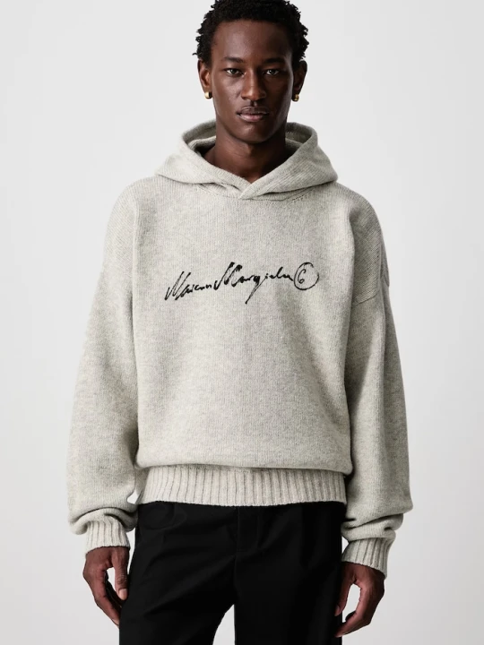 Zdjęcie produktu MM6 Maison Margiela sweter męski z wełną szary