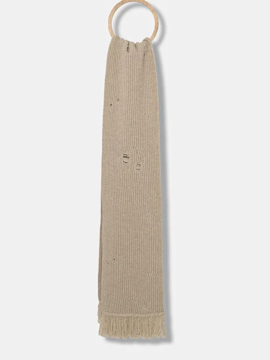Zdjęcie produktu MM6 Maison Margiela szalik wełniany beżowy