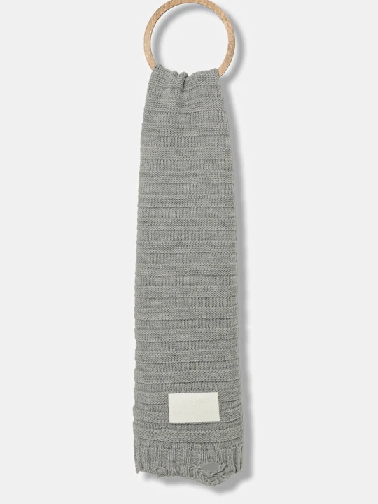 Zdjęcie produktu MM6 Maison Margiela szalik wełniany szary