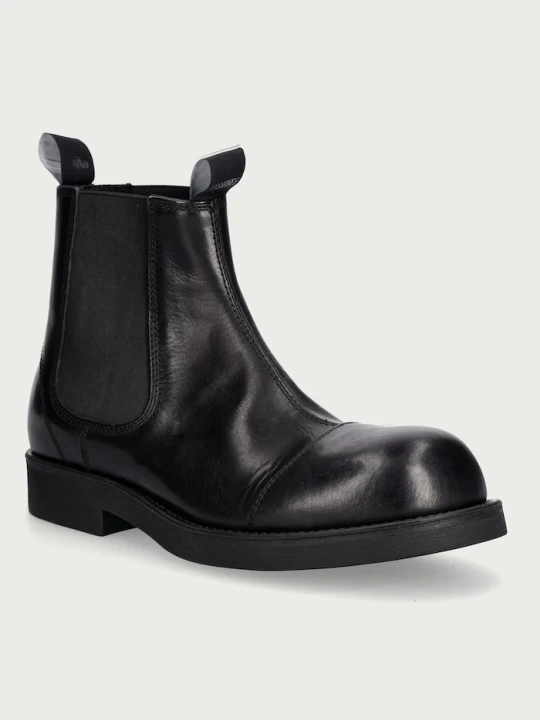 Zdjęcie produktu MM6 Maison Margiela sztyblety męskie skórzane czarny