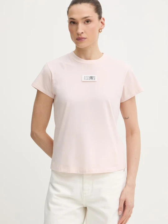 Zdjęcie produktu MM6 Maison Margiela t-shirt bawełniany różowy