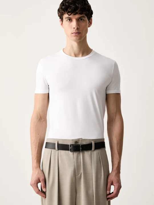 Zdjęcie produktu MM6 Maison Margiela T-shirt bawełniany z elastanem męski