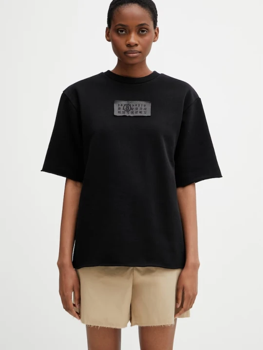 Zdjęcie produktu MM6 Maison Margiela T-shirt damski bawełniany czarny